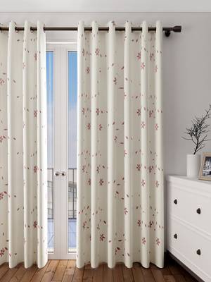 Long Size Embroidery Semi Share Long Door Curtains 1
