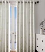 Long Size Embroidery Semi Share Long Door Curtains