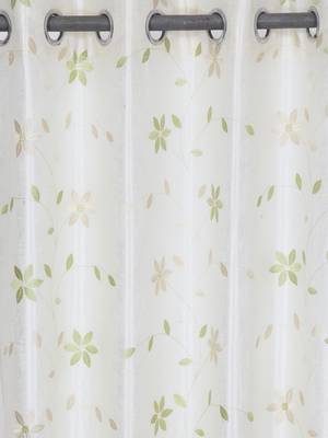 Long Size Embroidery Semi Share Long Door Curtains 2