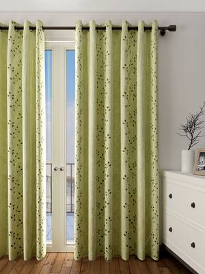 Long Size Embroidery Semi Share Long Door Curtains 1