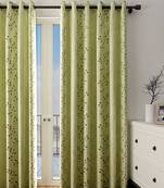 Long Size Embroidery Semi Share Long Door Curtains