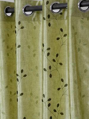 Long Size Embroidery Semi Share Long Door Curtains 3