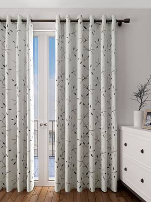 Long Size Embroidery Semi Share Long Door Curtains 1