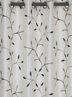 Long Size Embroidery Semi Share Long Door Curtains 2