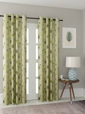 Long Size Embroidery Semi Share Long Door Curtains 1