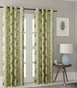 Long Size Embroidery Semi Share Long Door Curtains