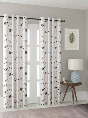 Long Size Embroidery Semi Share Long Door Curtains 1