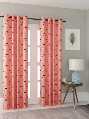Long Size Embroidery Semi Share Long Door Curtains 1