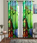 Door Curtain Set of 2 [7 Feet x 4 Feet] Digital 3D Graphic