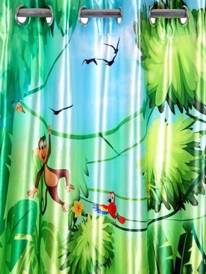 Door Curtain Set of 2 [7 Feet x 4 Feet] Digital 3D Graphic 2