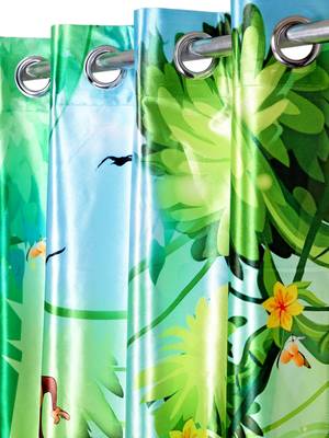 Door Curtain Set of 2 [7 Feet x 4 Feet] Digital 3D Graphic 3