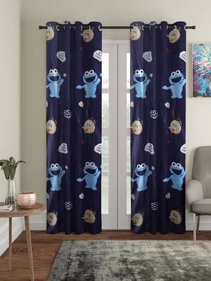 Door Curtain Set of 2 [7 Feet x 4 Feet] Digital 3D Graphic 1