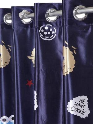Door Curtain Set of 2 [7 Feet x 4 Feet] Digital 3D Graphic 3