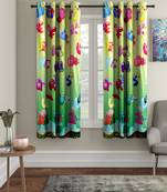 Window Curtain Set of 2 [5 Feet x 4 Feet] Digital 3D Graphic