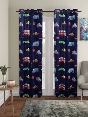 Door Curtain Set of 2 [7 Feet x 4 Feet] Digital 3D Graphic 1