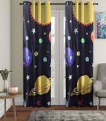 Door Curtain Set of 2 [7 Feet x 4 Feet] Digital 3D Graphic