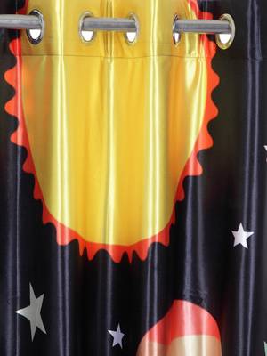 Door Curtain Set of 2 [7 Feet x 4 Feet] Digital 3D Graphic 2