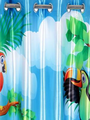 Window Curtain Set of 2 [5 Feet x 4 Feet] Digital 3D Graphic 2