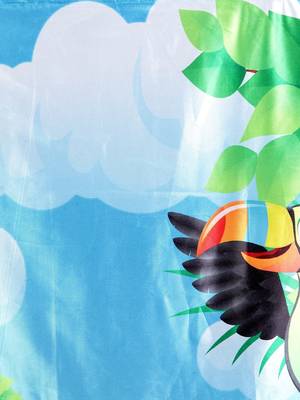 Window Curtain Set of 2 [5 Feet x 4 Feet] Digital 3D Graphic 4