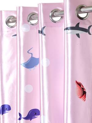 Door Curtain Set of 2 [7 Feet x 4 Feet] Digital 3D Graphic 3