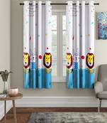 Window Curtain Set of 2 [5 Feet x 4 Feet] Digital 3D Graphic