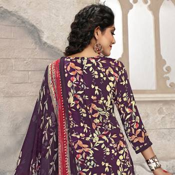Purple digital print crepe salwar 3