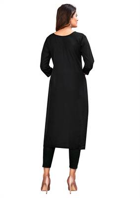 Black printed crepe ethnic-kurtis 2