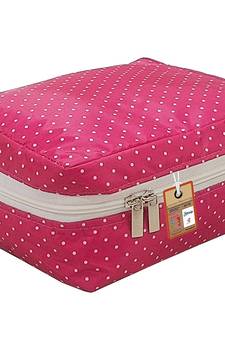 atorakushon®  Makeup Storage Box Cosmetic Vanity Necklace Travelling Wardrobe Organizer Jewellery Pouch for Women (Pink)