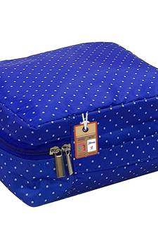 atorakushon ® Makeup Storage Box Cosmetic Vanity Necklace Travelling Wardrobe Organizer Jewellery Pouch for Women (Blue)