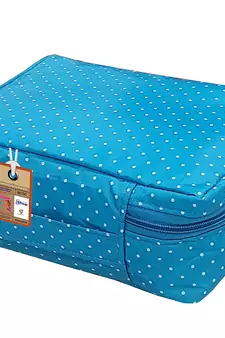 atorakushon ®Makeup Storage Box Cosmetic Vanity Necklace Travelling Wardrobe Organizer Jewellery Pouch for Women Skyblue