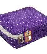 atorakushon®Makeup Storage Box Cosmetic Vanity Necklace Travelling Wardrobe Organizer Jewellery Pouch for Women (Purple)