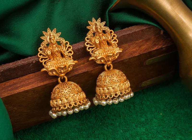 antique gold Alloy Earrings