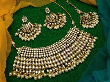 antique gold Alloy necklace sets 2