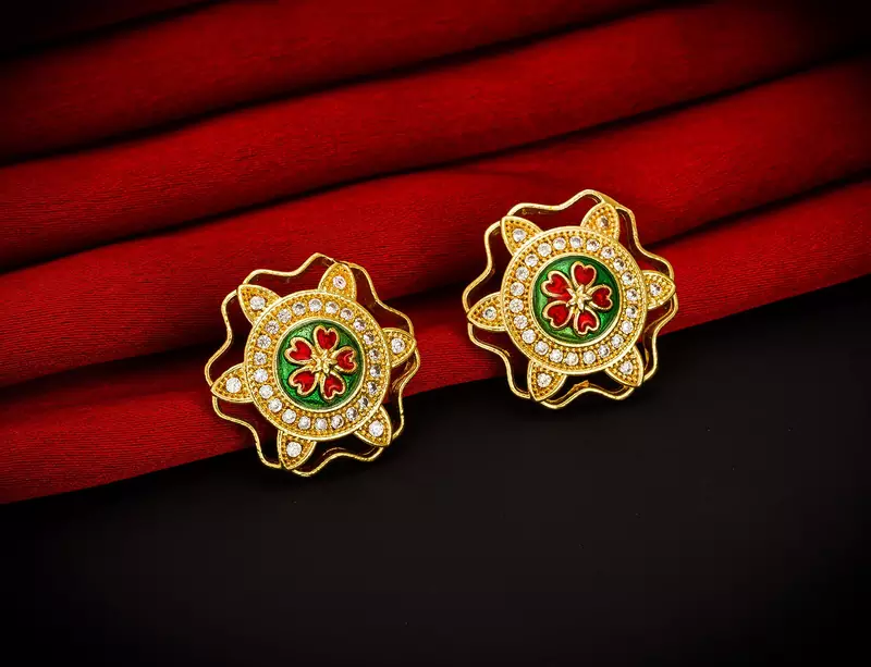 antique gold Alloy Earrings
