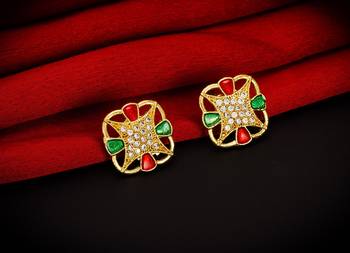 antique Gold Plated Alloy Earrings 1