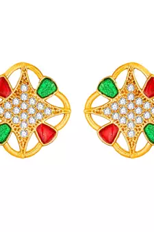 antique Gold Plated Alloy Earrings
