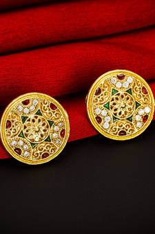 antique gold Alloy Earrings