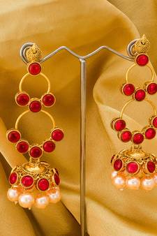 antique gold Alloy Earrings