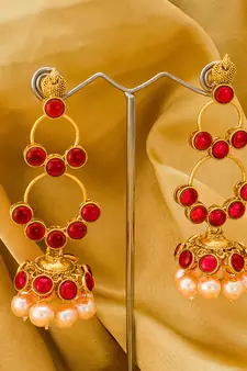 antique gold Alloy Earrings