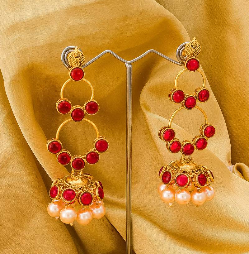 antique gold Alloy Earrings