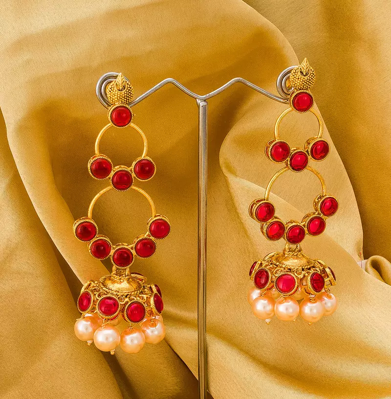 antique gold Alloy Earrings