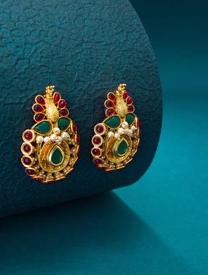antique Gold Plated Alloy Earrings 2