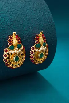 antique Gold Plated Alloy Earrings