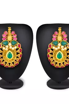 antique Gold Plated Alloy Earrings