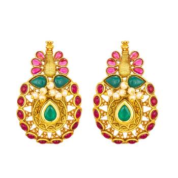 antique Gold Plated Alloy Earrings 4
