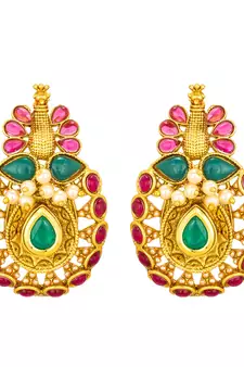 antique Gold Plated Alloy Earrings