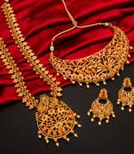 antique gold Alloy necklace sets