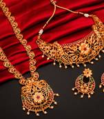 antique gold Alloy necklace sets