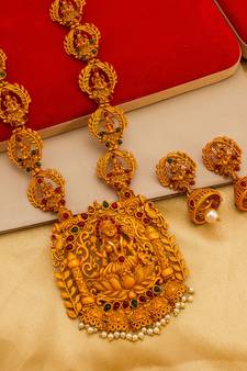 antique gold Alloy necklace sets