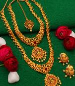 antique gold Alloy necklace sets